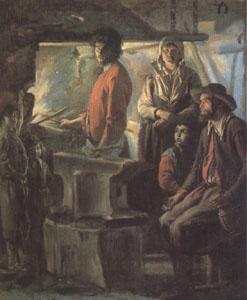Louis Le Nain A Farrier in His Forge (mk05) oil painting image